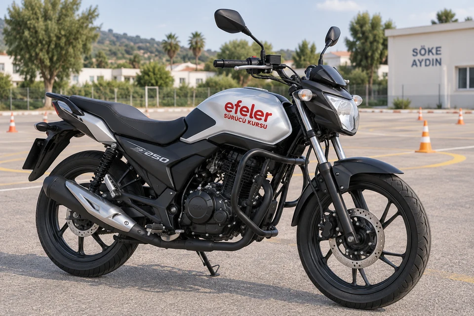Efeler logolu 250 cc Eğitim Motosikleti